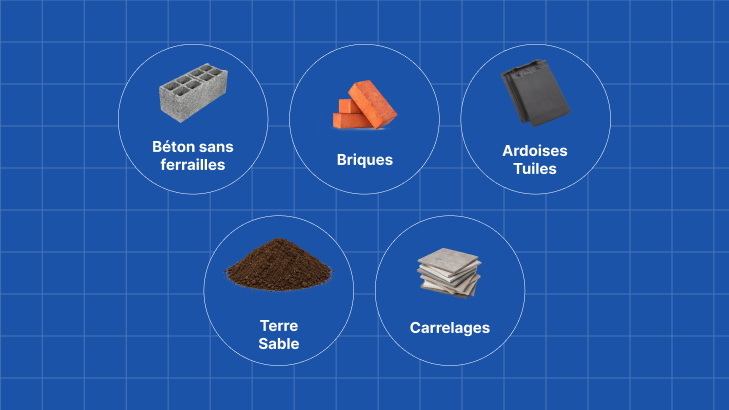 Les déchets acceptés gravats