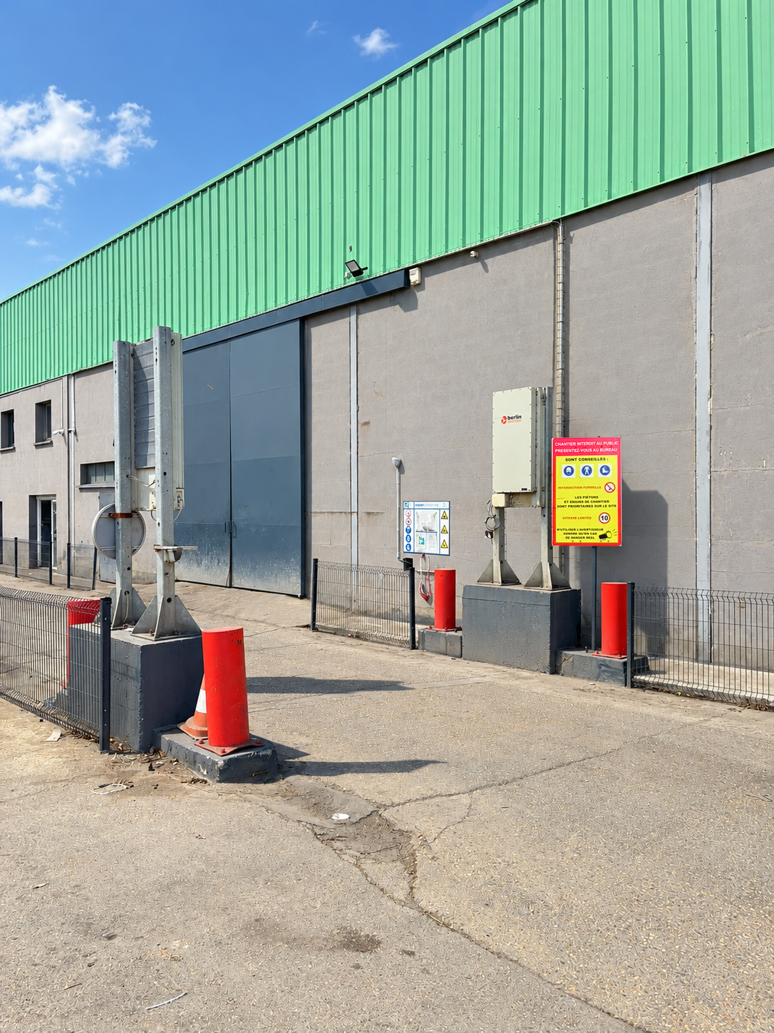 Portique de détection de radioactivité